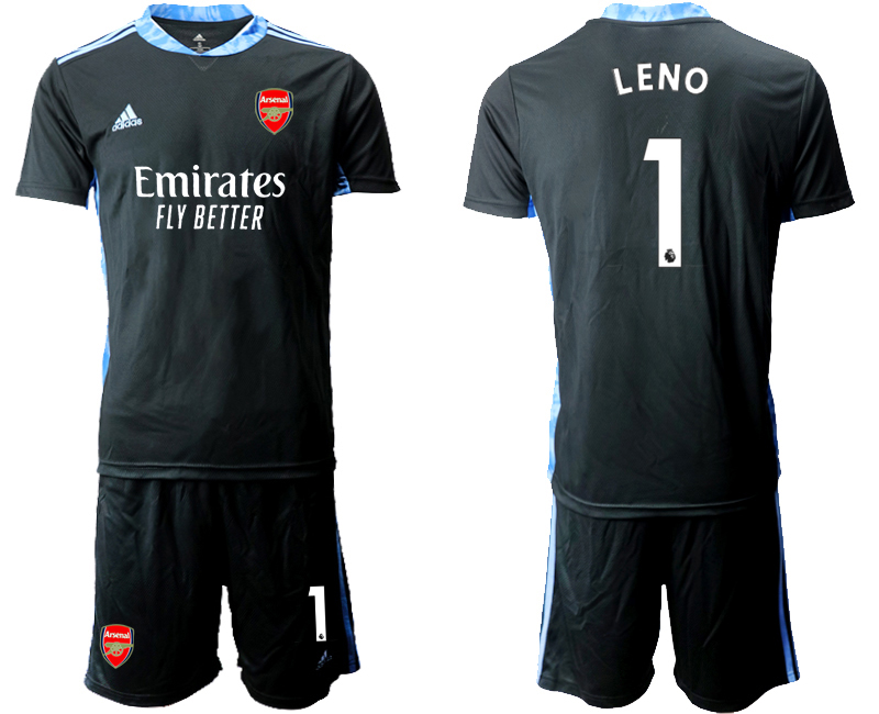 Men 2020-2021 club Arsenal black goalkeeper #1 Soccer Jerseys